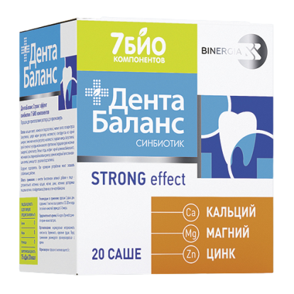 Дента Баланс 7 Био STRONG effect - синбиотик (20 саше), БИНЕРГИЯ / Россия