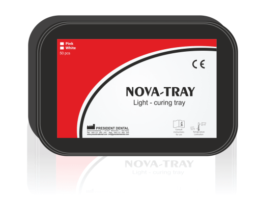 Нова-Трей / Nova-Tray - светоотверждаемая пластмасса для индивидуальных ложек (50шт), PRESIDENT DENTAL / Германия
