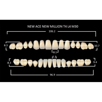 Зубы планка 28 шт MILLION NEW ACE T4/A4