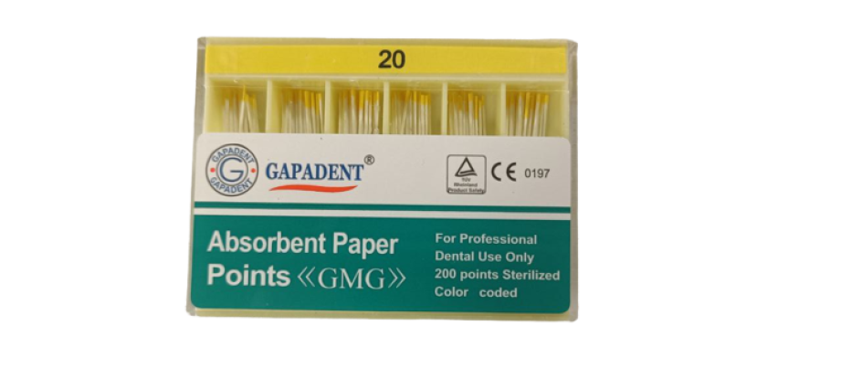 Бумажные штифты GMG 02 №20, (200шт), GAPADENT / Китай