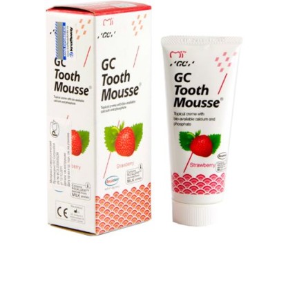 Тусс Мусс / Tooth Mousse (Клубника) - мусс для реминерализации и снижения чувствительности зубов (40г), GC / Япония