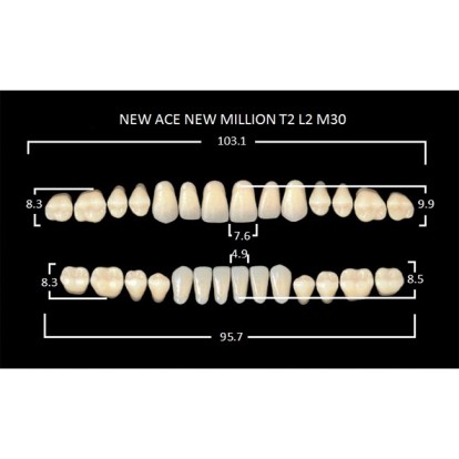 Зубы планка 28 шт MILLION NEW ACE T2/D2