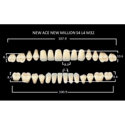 Зубы планка 28 шт MILLION NEW ACE S4/A3