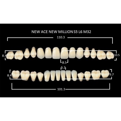 Зубы планка 28 шт MILLION NEW ACE S5/A2