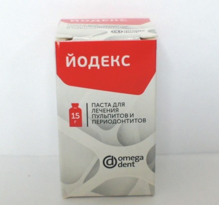 Йодекс - паста для лечения пульпитов и периодонтитов (13г), Омега-Дент / Россия