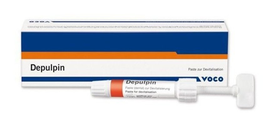 Депульпин / Depulpin - безмышьяковое средство для девитализации пульпы (3г), VOCO / Германия