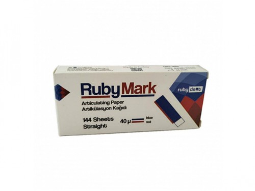 Артикуляц. бумага RubyMark  (арт9602) - прямая, синяя/красная (40мкм, 144шт), Incidental /Турция